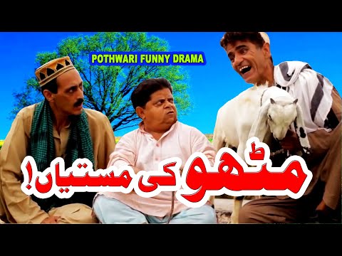 Mithu Ki Mastiyan - Pothwari Funny Drama - Shahzada Ghaffar Funny Clips -  Pothwar Gold