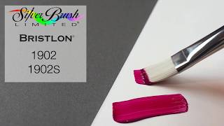 SILVER BRUSH BRISTLON BRIGHT PENNELLO PIATTO MANICO LUNGO SERIE 1902