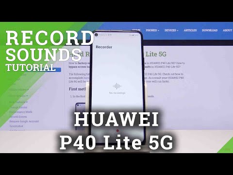 How to Record Sounds in Huawei P40 Lite 5G – Activate Sound Recorder
