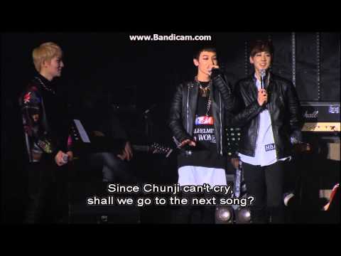 TEENTOP CHUNJI IS TRYING TO CRY HIGH KICK IN SEOUL
