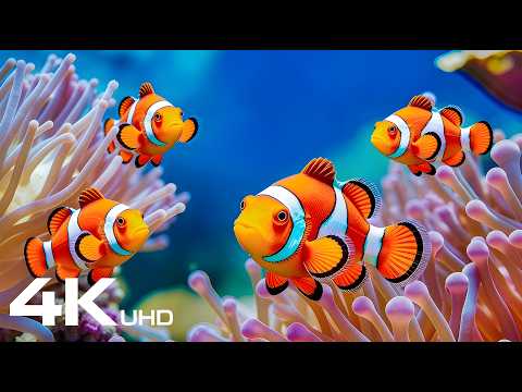 Mesmerizing Underwater World 4K — Beautiful Aquarium Fish & Calming Sleep Music