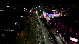 Akshaya Patra Temple Jaipur During Krishna Janmasthami Drone Video | JaipurDronie|Jaipur Drone Video
