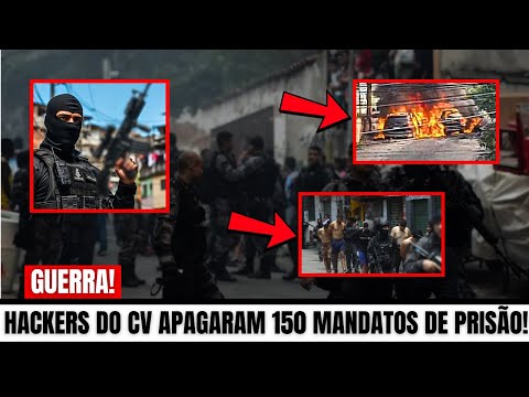 CAÇADA AO CV!  Polícia Civil DESMONTA hackers que APAGARAM 150 MANDADOS de prisão no RJ