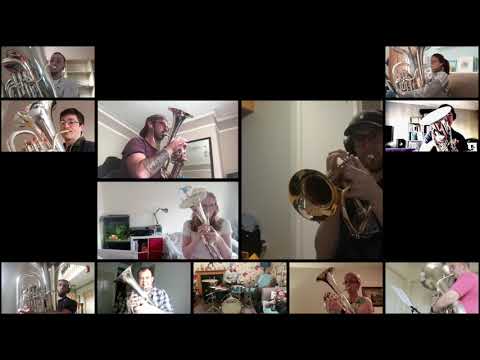 Eccles Borough Band - Joy, Peace & Happiness (Social Distancing Brass Banding)