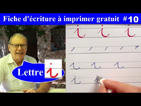 Fiche d'écriture à imprimer gratuit et exercice GS CP CE1 lettre i # 10