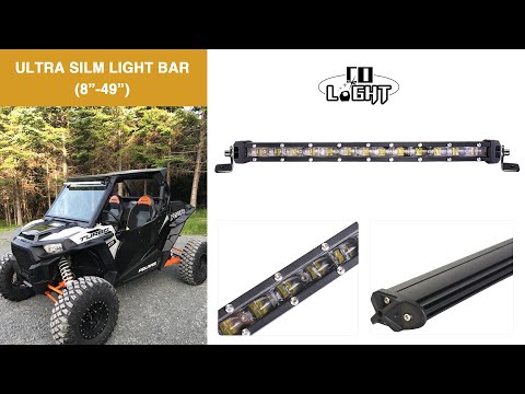 CO LIGHT A10 Ultra-Slim Single Row 6D Lens LED Light Bars