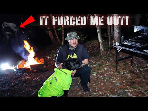 (BIGFOOT FORCED ME OUT!) I CAUGHT SASQUATCH WHILE CAMPING In HAUNTED MOUNTAIN RANGE
