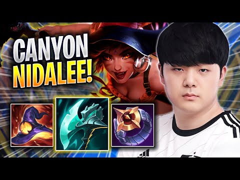 CANYON TRIES NIDALEE WITH NEW ITEMS! - DK Canyon Plays Nidalee JUNGLE vs Maokai! | Season 2023