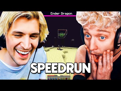 Teaching XQC How To Speedrun Minecraft