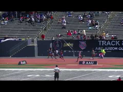 15yr K Nyah Isaac 54.68s 400m Finals AAU Junior Olympics 2017