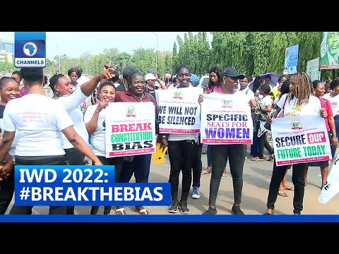 IWD 2022: Protests Over Failure Of Gender Bills Continue At NASS Gate