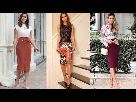 MODA 2020 ELEGANTE Y FINA PARA MUJERES / combinaciones de moda con falda / Fashion Love