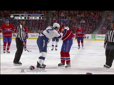 Jean-Philippe Cote vs Brandon Prust Feb 1, 2014