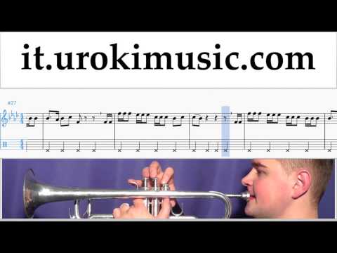 Corso di Tromba Charlie Puth - Attention Tablature Tab Parte#2 um-i276