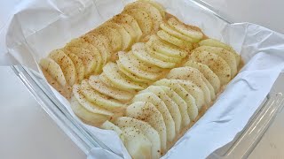 TARTA HÚMEDA de MANZANA 🍏 Postre flan de manzanas SIN HARINA