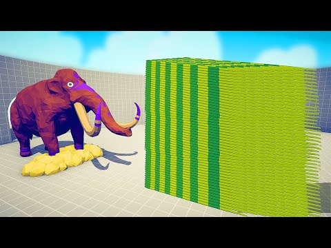 MAMMOTH vs EVERY GOD - Totally Accurate Battle Simulator TABS