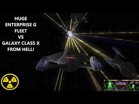 Massive Enterprise G Fleet VS Galaxy X From Hell | Viewer Request | BOOM | Star Trek Bridge Commande