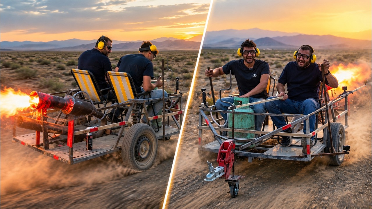 ماشین دونفره با موتور جت 😆Two-seater car with a jet engine