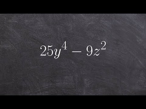 Factoring using the difference of two squares with multiple variables