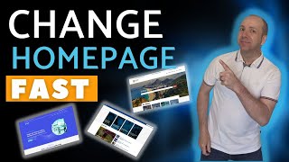 Change your Website homepage ( Website Rebrand is now easy )