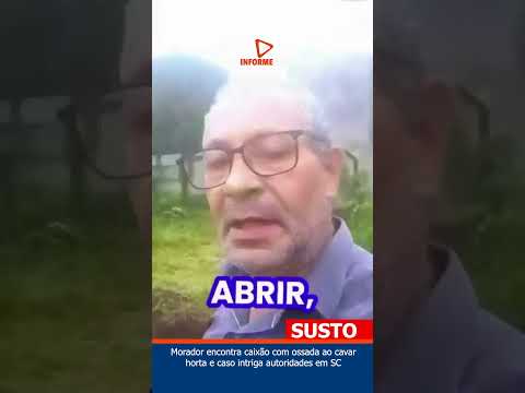 🚨⚰️🦴 Morador encontra caixão com ossada ao cavar horta e caso intriga autoridades em SC