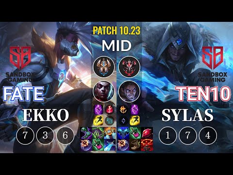 SB FATE Ekko vs SB Ten10 Sylas Mid - KR Patch 10.23