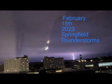 February 15th 2023 #springfield Springfield Missouri thunderstorms.