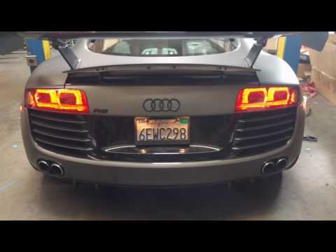 Rev9 Stainless Steel Exhaust For Audi R8 V8 - Revving Sound Clip