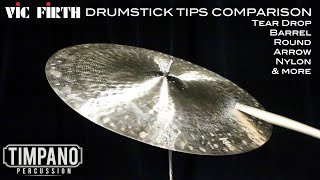 Video thumbnail for 23 Models - Vic Firth Drum Stick Tip Comparison - Timpano Percussion by Timpano-percussion