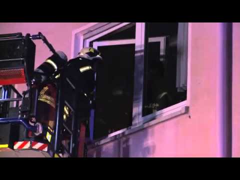 Gießen: Feuer in Mehrfamilienhaus (06.01.2014)