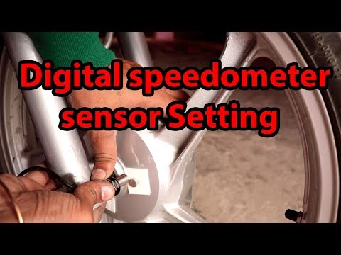 Digital speedometer sensor setting