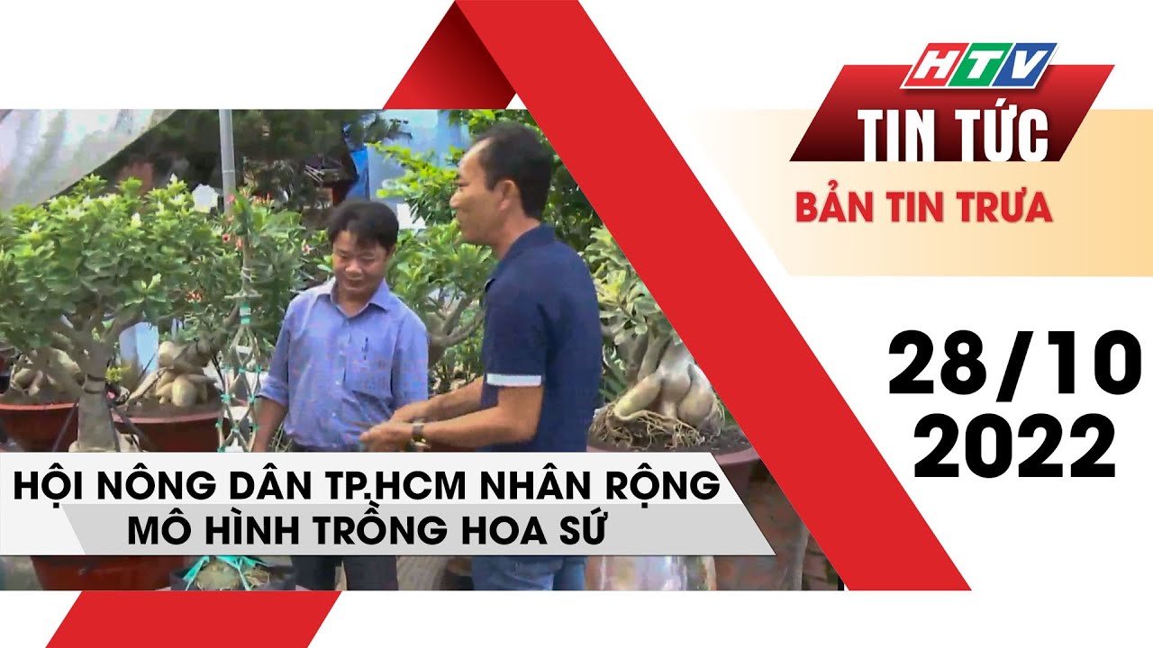 Bản tin trưa 28/10/2022 | HỘI NÔNG DÂN TP.HCM NHÂN RỘNG MÔ HÌNH TRỒNG HOA SỨ