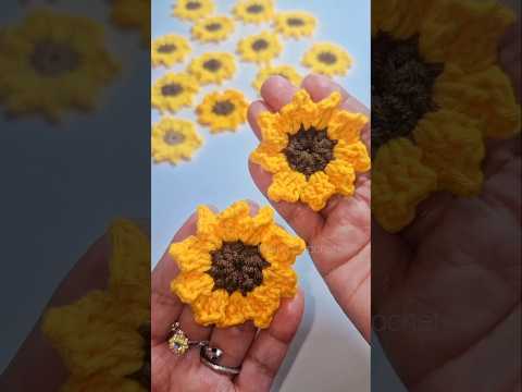 Girasoles Tejidos a Crochet #crochet #flower