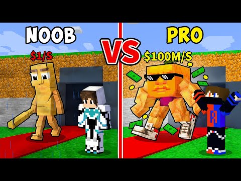 NOOB vs PRO - Steal the Brainrot Battle in Minecraft