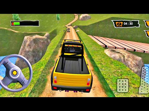 Offroad Mountain Stunt Jeep Racing Game | Yellow Jeep Driving | 4X4 Jeep Mountain Climb Race Game