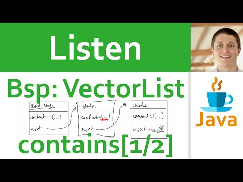 💻 JAVA | Listen 07 - einfach verkettete Liste: VectorList mit Operation contains [1/2] (Aufgabe)