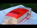 VINTAGE HOOVER DIAL A MATIC MODEL U6003 POWER DRIVER VACUUM RARE ORANGE