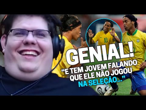 CASIMIRO REAGE: 50 VEZES QUE RONALDINHO USOU MAGIA NA SELEÇÃO - FUTEBOL NACIONAL |Cortes do Casimito