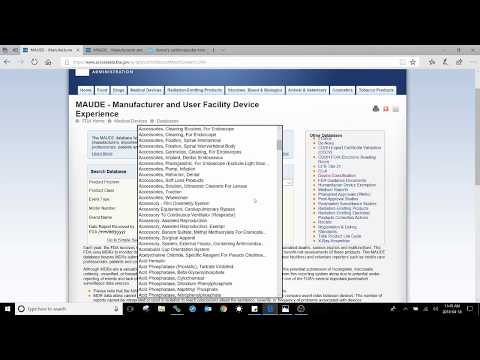 FDA's MAUDE database: A medical device expert's insight