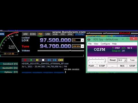 94.7 CHOZ FM,  Saint John's, Newfoundland, Canada reception in Ireland - July 1st 2021.