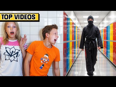 Ninja Kids vs Obstacles School Edition | Ninja Kidz TV