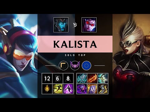 Kalista Top vs Vayne - EUW Master Patch 25.12