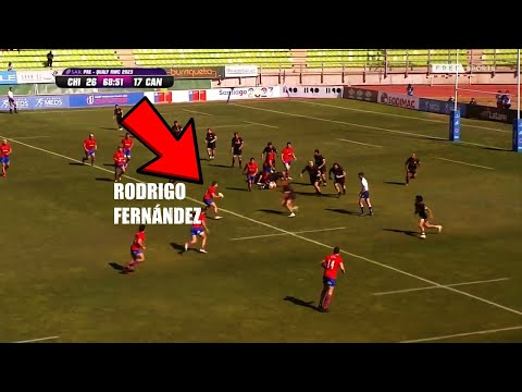 #Try y asistencia de Rodrigo Fernández de #RugbyChile contra #RugbyCanada