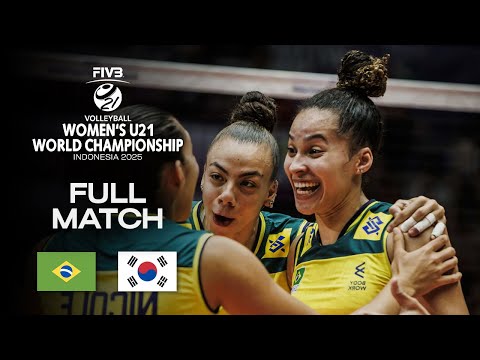 Brazil vs. Korea - Round of 16 | Women's U21 World Champs 2025 - Full Match