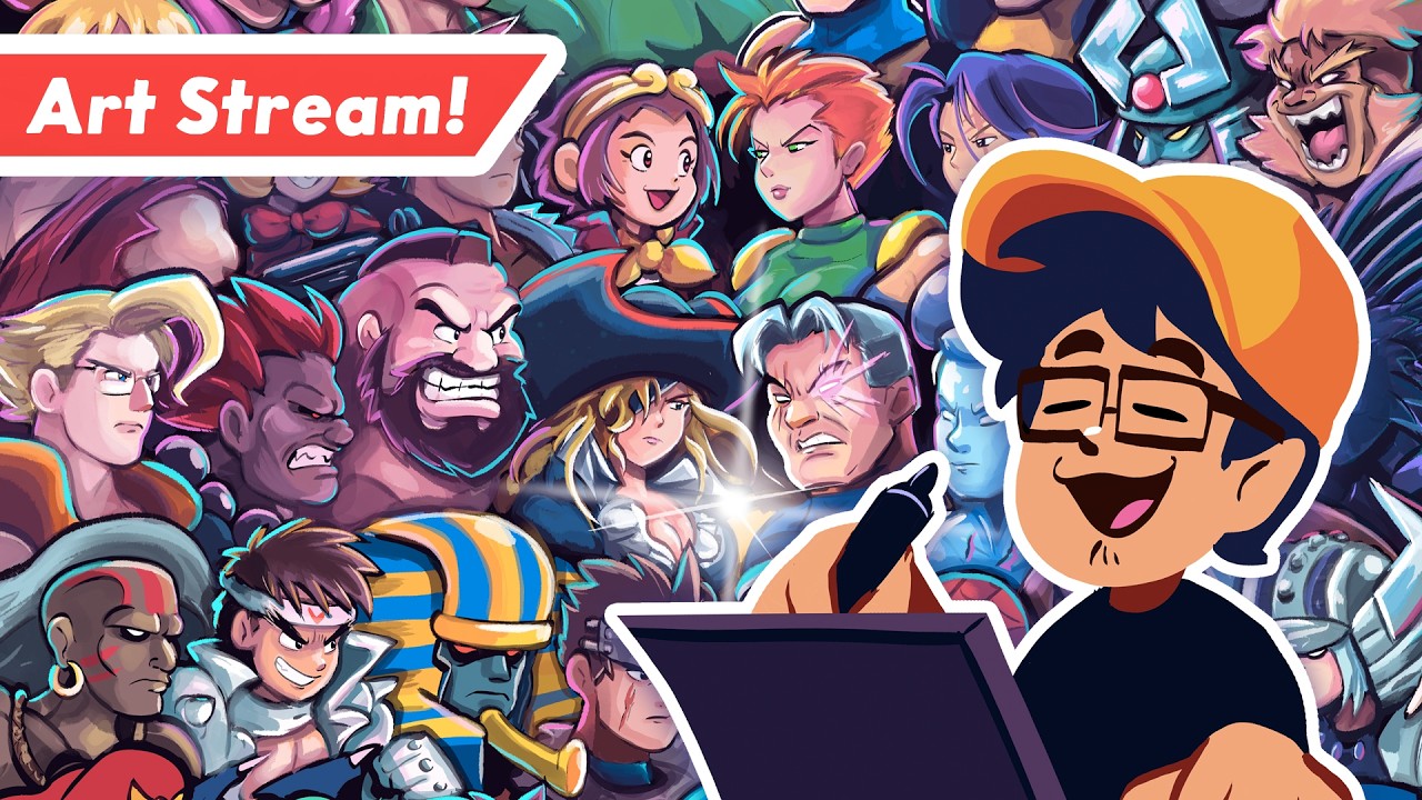 Drawing Stream! (Maybe Finishing my Marvel Vs Capcom 2 Piece Tonight?)