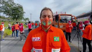Coordenador do NF, Tezeu Bezerra, fala do início da greve dos petroleiros na Bahia