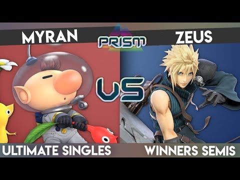 PRISM 160 - Myran (Olimar) vs. Zeus (Cloud) - Winners Semis - Smash Ultimate Singles