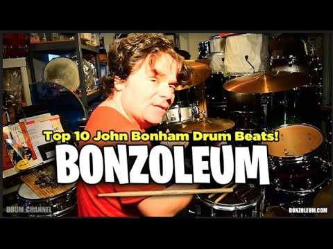 THE TOP 10 JOHN BONHAM DRUM BEATS & RIFFS