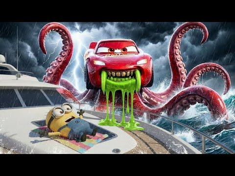 Who Dares to Be a Hero When the Giant Octopus Appears? | Giant Anaconda McQueen