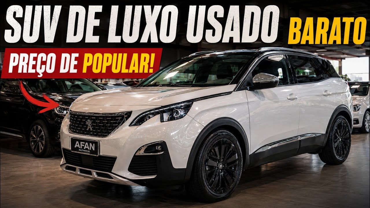 UM SUV BARATINHO E LUXUOSO QUE NINGUÉM QUER! Peugeot 3008 TURBO custa a METADE de um T-Cross